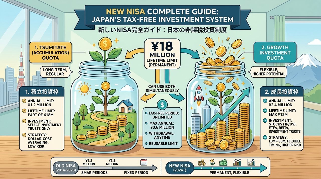 新NISAのつみたて投資枠と成長投資枠を確認する