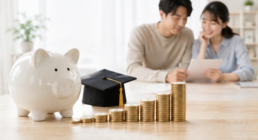 子ども2人の教育費を進路と時期ごとに整理する家計計画